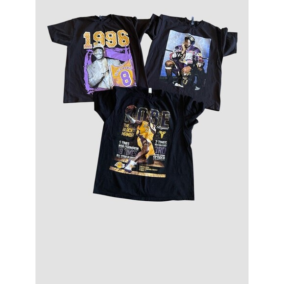 Lot Of 3 Kobe Bryant T-Shirts Men’s Size XL Black Graphic Tees - Picture 2 of 4